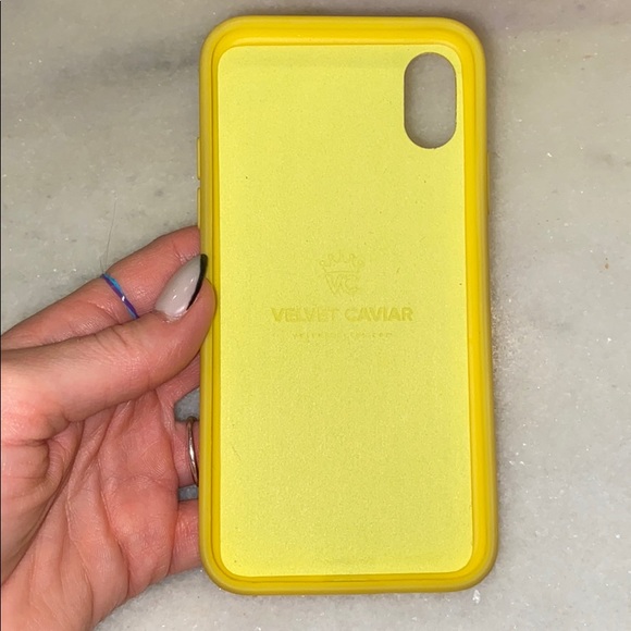 iPhone X Velvet Caviar yellow snakeskin case - Picture 2 of 2
